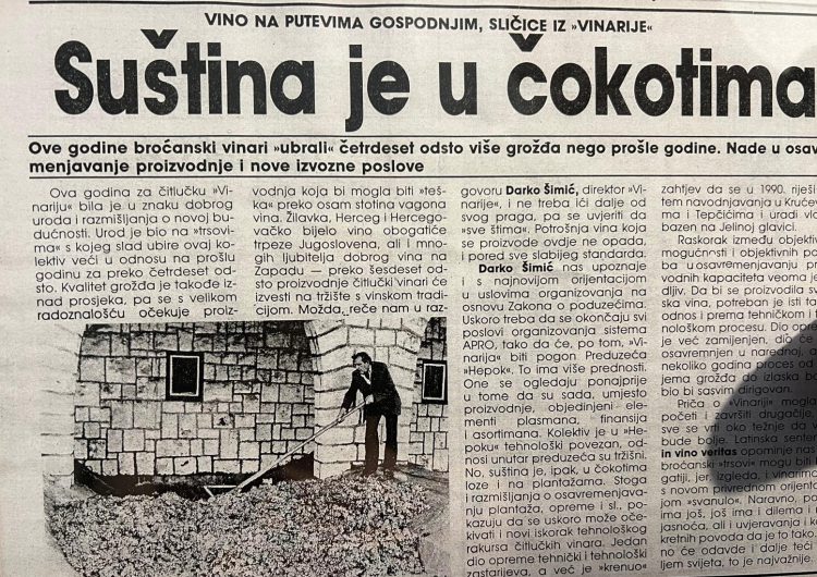 Od kamenjara do vinograda | Sjećanje na Miju Mišu Soldu i ljude koji su stvarali vinarsku povijest Brotnja