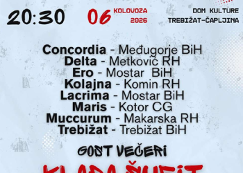 XIX. MEĐUNARODNI FESTIVAL KLAPA TREBIŽAT | Večer klapske pjesme uz nastup klape Šufit