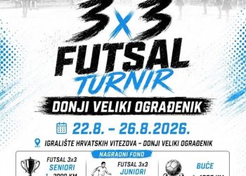 Još samo 24 sata za prijave – 3×3 Futsal turnir Donji Veliki Ograđenik donosi pravi sportski spektakl i bogat nagradni fond