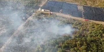 Požar u Blizancima, oštećena solarna elektrana
