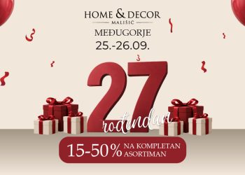 27. rođendan trgovine Mališić Home&Decor Međugorje, slatki kutak i rođendansko Kolo sreće