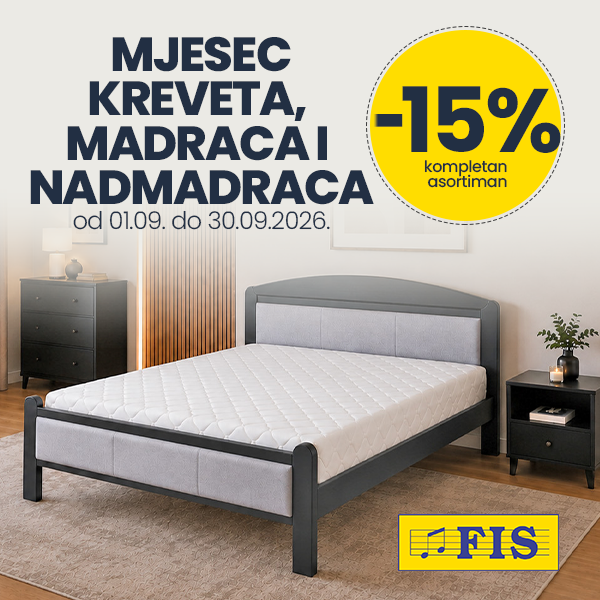 Mjesec kreveta, madraca i nadmadraca u FIS centrima