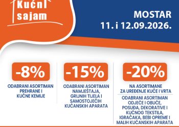 Kućni sajam FIS u Mostaru 11. i 12.rujna – više izbora, više uštede, više razloga za kupovinu!