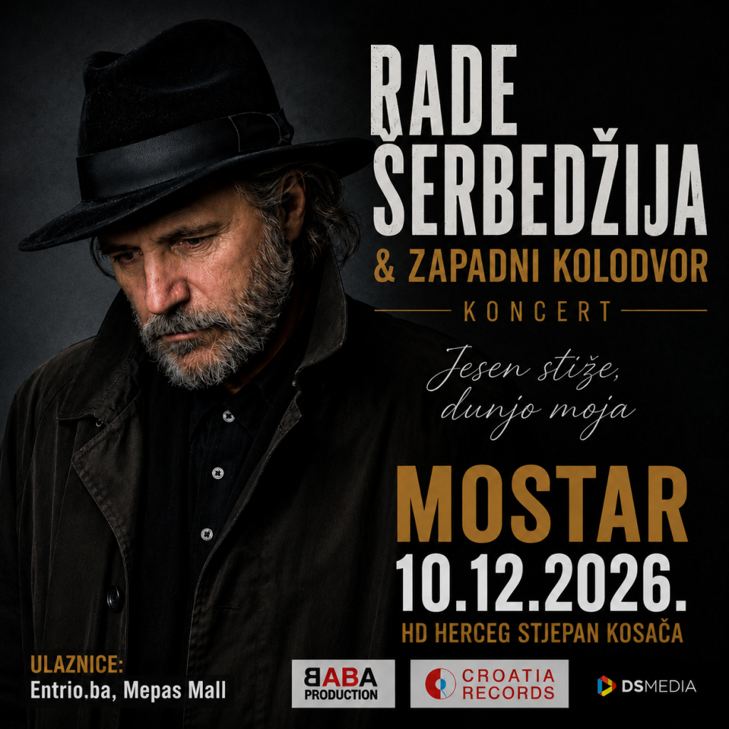 „Jesen stiže, dunjo moja“- Rade Šerbedžija i Zapadni kolodvor u Mostaru