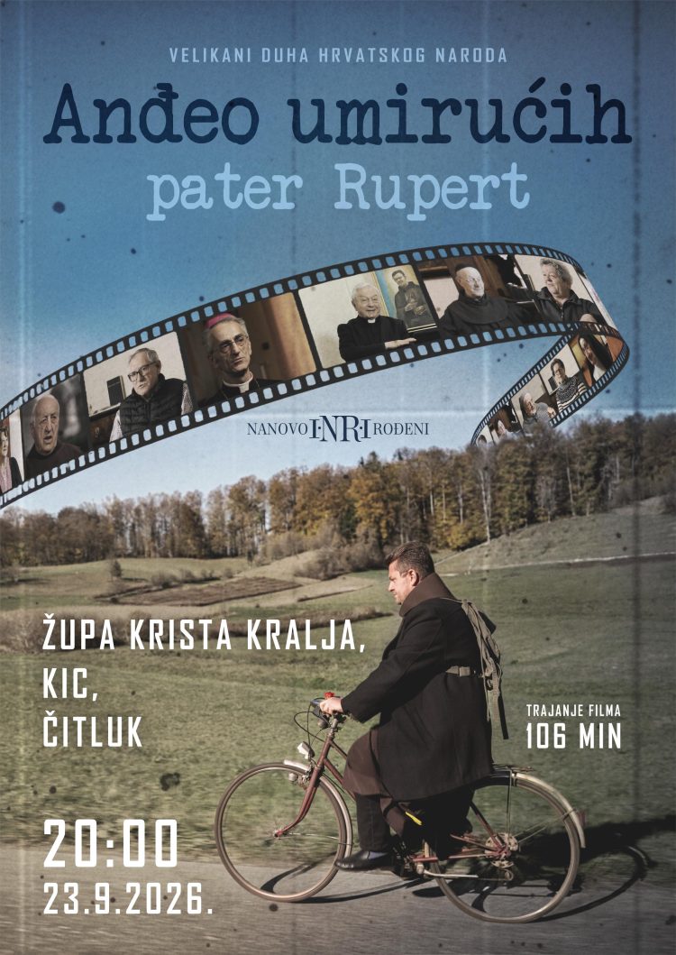 Turneja filma „Anđeo umirućih – pater Rupert“ počinje u Čitluku