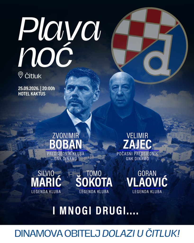PLAVA NOĆ U ČITLUKU │Bogata humanitarna tombola za ERC Sveti Josip Radnik i Zakladu GNK Dinama