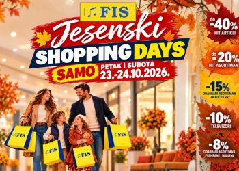 FIS Jesenski Shopping Days – dva dana odličnih popusta i još povoljnije kupovine!