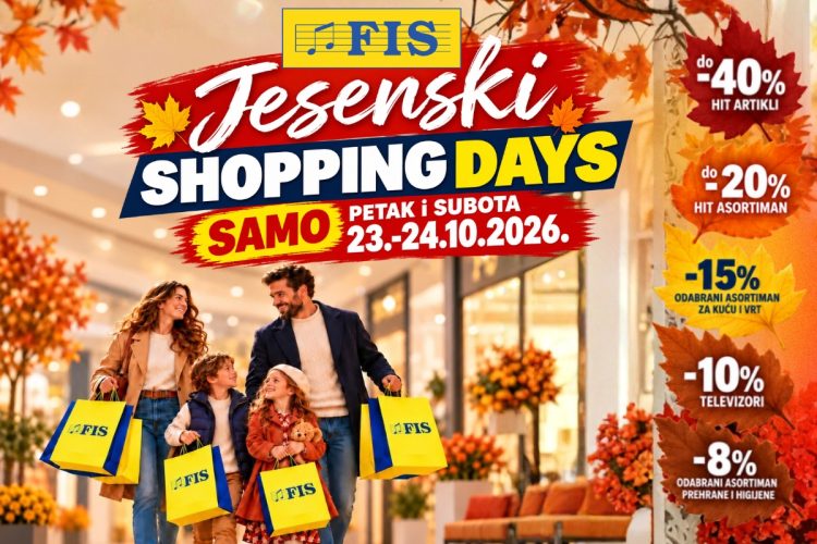 FIS Jesenski Shopping Days – dva dana odličnih popusta i još povoljnije kupovine!