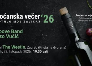 Broćanska večer 2026. u Zagrebu: Jozo Vučić i Groove Band za glazbeni ugođaj u hotelu Westin