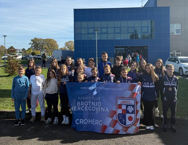 Sjajan uspjeh mladih karataša iz Brotnja: Devet medalja na Prvenstvu Hrvatske u Jastrebarskom