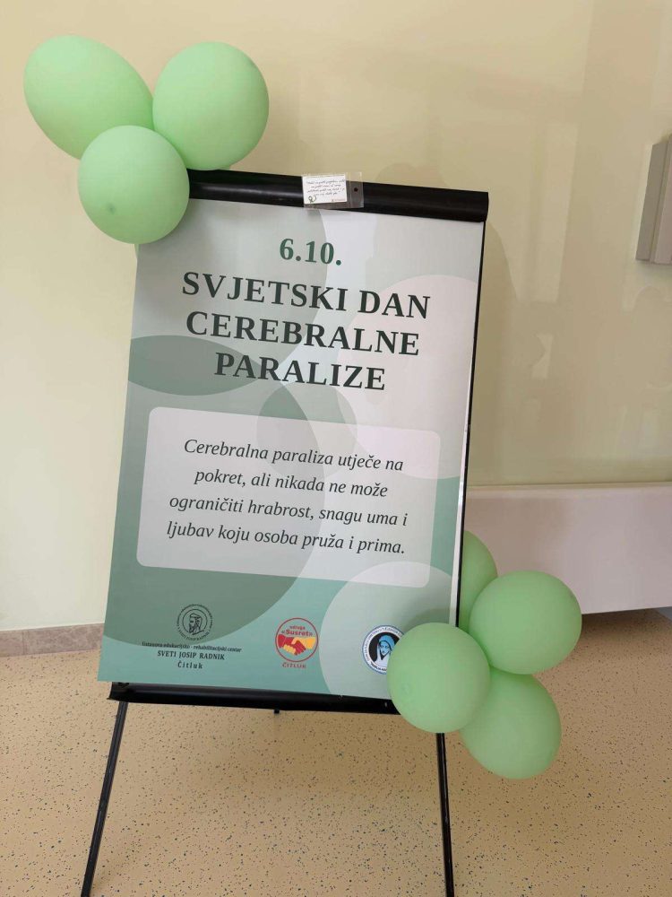 Povodom Svjetskog dana cerebralne paralize, Centar „Marija – Naša Nada“, Edukacijsko-rehabilitacijski centar „Sveti Josip Radnik“ i Udruga „Susret“ u Park & Shopu Međugorje proveli su kampanju podizanja svijesti