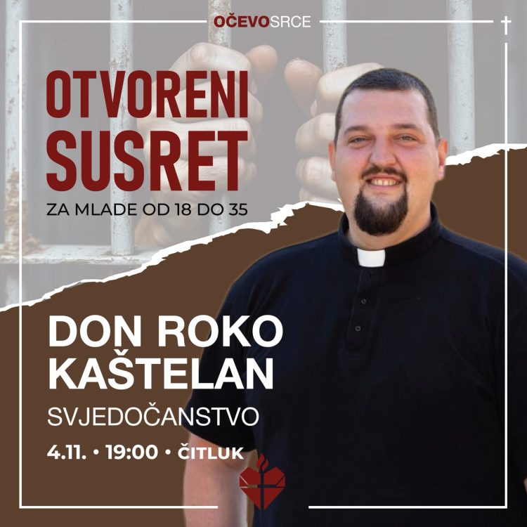 Od Torcide do svećenstva: Don Roko Kaštelan dolazi u Čitluk podijeliti svoje životno svjedočanstvo