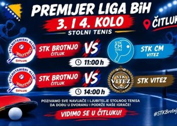 STK Brotnjo Čitluk u nedjelju igra dva domaća susreta: U goste stižu dvije ekipe iz Viteza