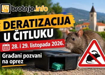 Deratizacija u Čitluku 28. i 29. listopada: Građani pozvani na oprez