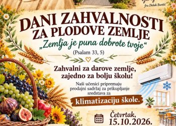 ČITLUK: Učenici OŠ fra Didaka Buntića organiziraju Dane zahvalnosti za plodove zemlje za klimatizaciju škole